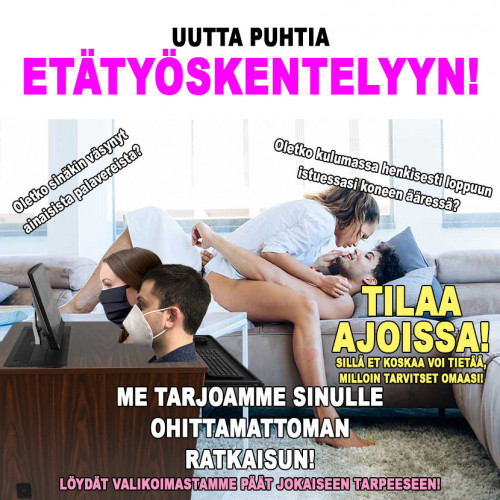 ...sarjassamme "ehdottomasti etänä"... ❤