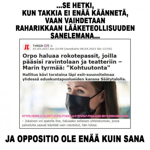 ...sarjassamme "takkia ei käännetä"... ❤