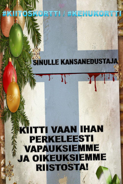 ...sarjassamme "erinomaisen kansanedustustyön huomioiseen printtaa-ja-lähetä-itse-joulukortti-kansanedustajallesi" ❤