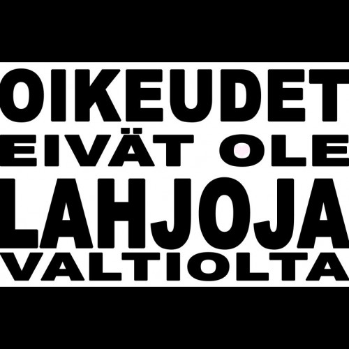 ...sarjassamme "ei lahjoja"... ❤