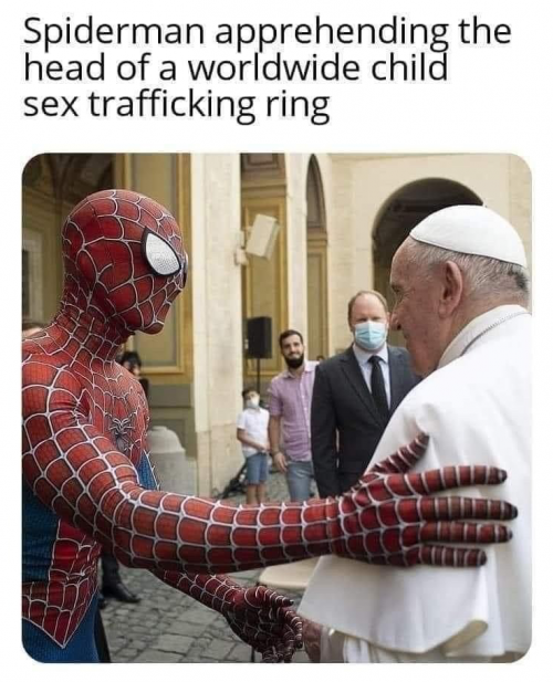 spiderman with worldwide sex trafficking png