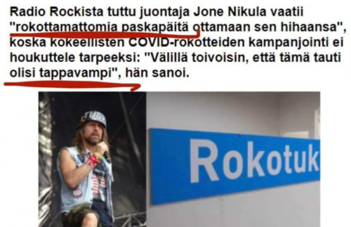 Jone Nikula ja rokottamattomat