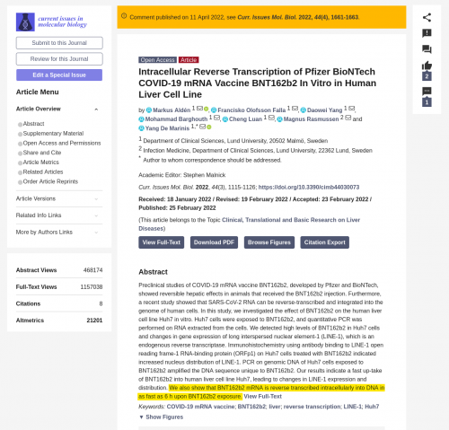 COVID 19 bioweapon injection mRNA reverse transcriptase DNA integration