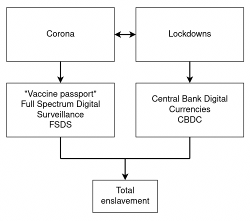 Corona Lockdowns FSDS CBDC total enslavement