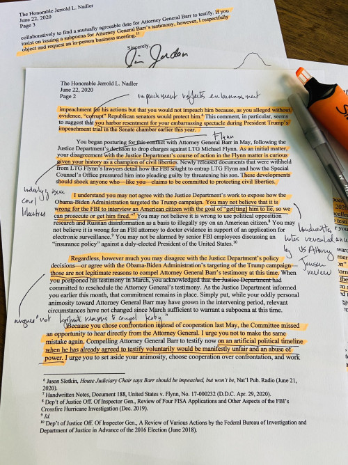 22.07.2020 judiciary committee document regarding Flynn case 2