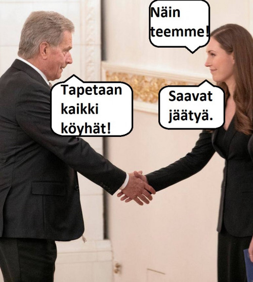 niinistö marin jäädytetään köyhät