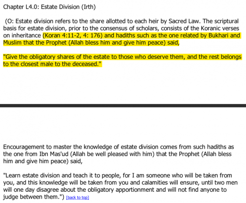 Chapter L4.0 Inheritance jihad islam