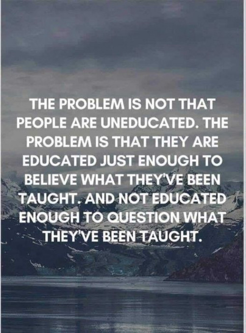 schooling is not education