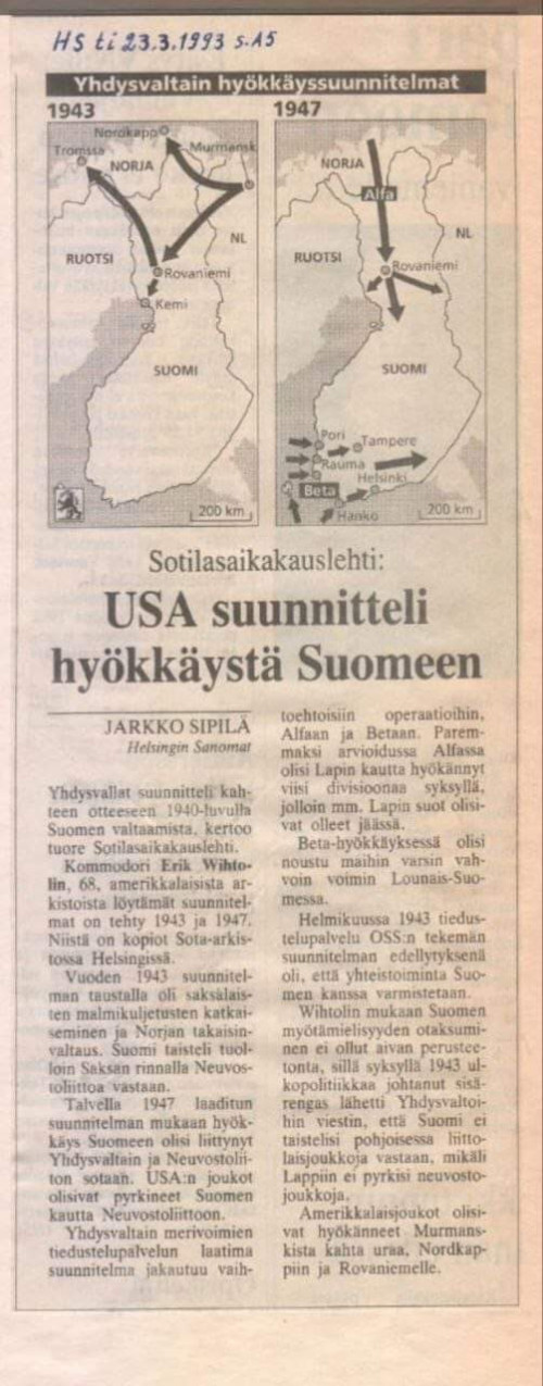 Hyökkäys Suomeen