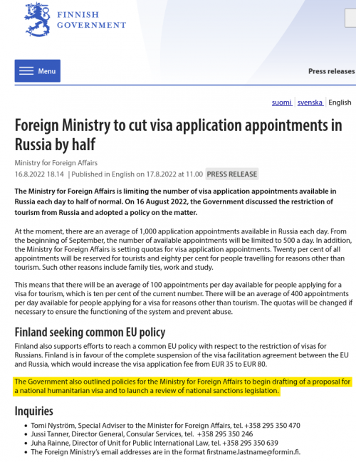 Humanitarian visa demographic warfare weaponised migration Finland