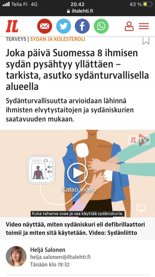 sydamet pysahtyy