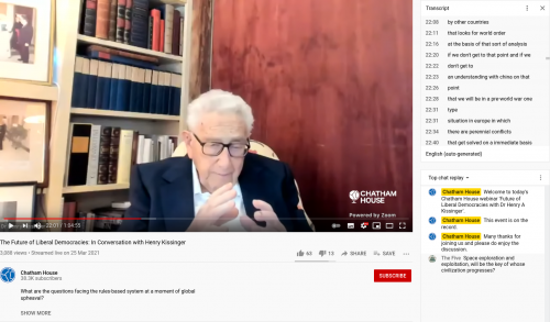 Kissinger threatens WW3