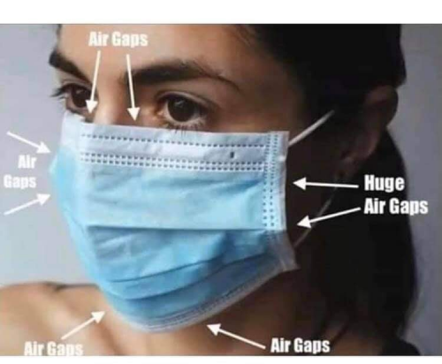 Mask air gaps