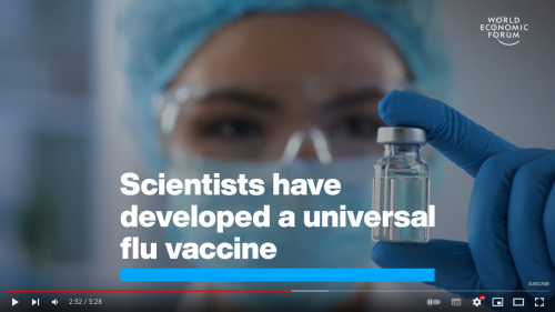 mRNA universal flu injection WEF bioweapon 1