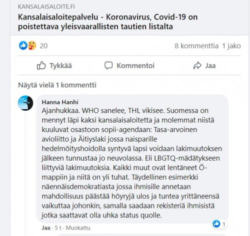 Mikään muu kansalaisaloite ei mene läpi.