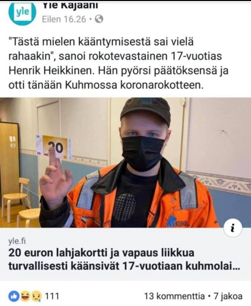 rokote lahjonta korona