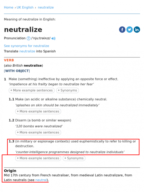 Neutralise