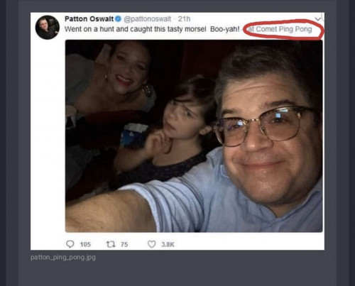 Patton Oswalt Comet Ping Pong hunt