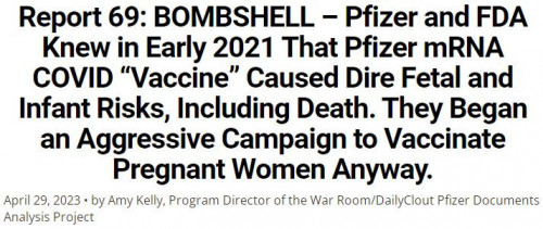 https://dailyclout.io/bombshell-pfizer-and-the-fda-knew-in-early-2021-that-the-pfizer-mrna-covid-vaccine-caused-dire-fetal-and-infant-risks-they-began-an-aggressive-campaign-to-vaccinate-pregnant-women-anyway/