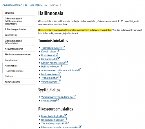 Lähde: https://oikeusministerio.fi/hallinnonala