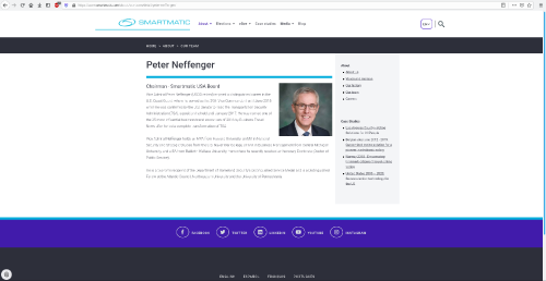 Peter Neffenger Smartmatic Chairman of the board USA