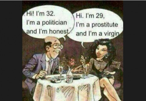 Politician prostitute honesty