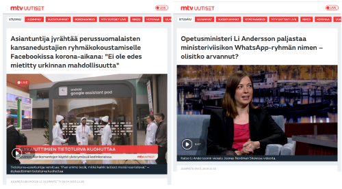 Politiikka tietoturva side by side