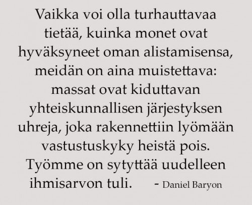 Massojen hallinta, Daniel Baryon