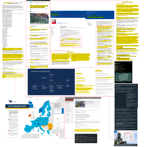 Lähteet
https://yle.fi/a/74-20060198
https://commissioners.ec.europa.eu/ylva-johansson_en
https://ec.europa.eu/commission/presscorner/detail/en/IP_23_4503
https://www.consilium.europa.eu/media/53043/2020-034-003_schengen_map-a1_10_web-access.pdf
https://intermin.fi/documents/1410869/3724304/SMhallinnonala_organisaatio_fi_1.pdf/f9b3c192-ac7d-40f3-8145-abf39626feaa/SMhallinnonala_organisaatio_fi_1.pdf
https://twitter.com/MariPSRantanen/status/1713828555480555623
https://www.bis.org/about/index.htm
https://www.mtvuutiset.fi/artikkeli/tallainen-olisi-joka-kodin-sotilastarvikepaketti-suomalaisille-puolustusministeri-toppuuttelee-ideaa-kotikivaareista/8807900
https://kuvat.kansanvalta.org/k/julkinen-tilannearvio-ruokaturva-side-side.Npqr5
https://kuvat.kansanvalta.org/k/kumoaminen-side-side.NfSXV

Arkistot
https://archive.is/AKpvF
https://archive.is/Bcreg
https://archive.is/QeNjC
https://web.archive.org/web/20211227061811/https://www.consilium.europa.eu/media/53043/2020-034-003_schengen_map-a1_10_web-access.pdf
https://web.archive.org/web/20231118110547/https://intermin.fi/documents/1410869/3724304/SMhallinnonala_organisaatio_fi_1.pdf/f9b3c192-ac7d-40f3-8145-abf39626feaa/SMhallinnonala_organisaatio_fi_1.pdf
https://archive.is/4Nz5X
https://archive.is/uHbA7
https://archive.is/I7nhx