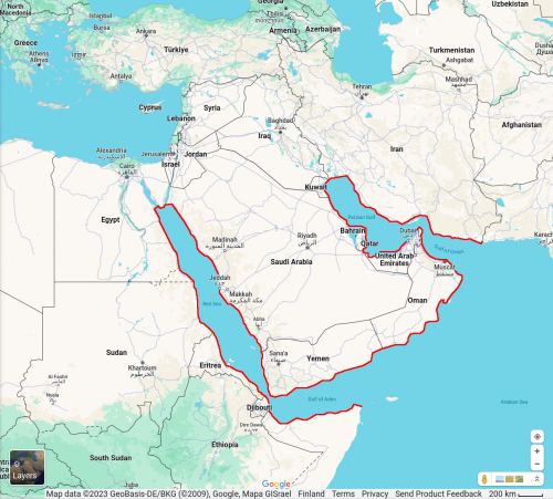 Lähi idän meritilanne vaara alueet Houthi Iran