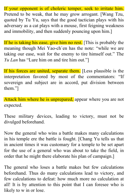 Source
From the book The Art of War by Sun Tzu